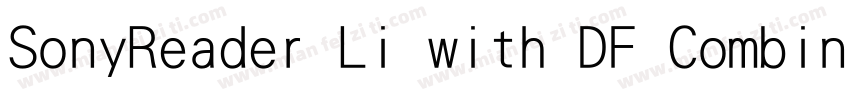 SonyReader Li with DF Combined字体转换